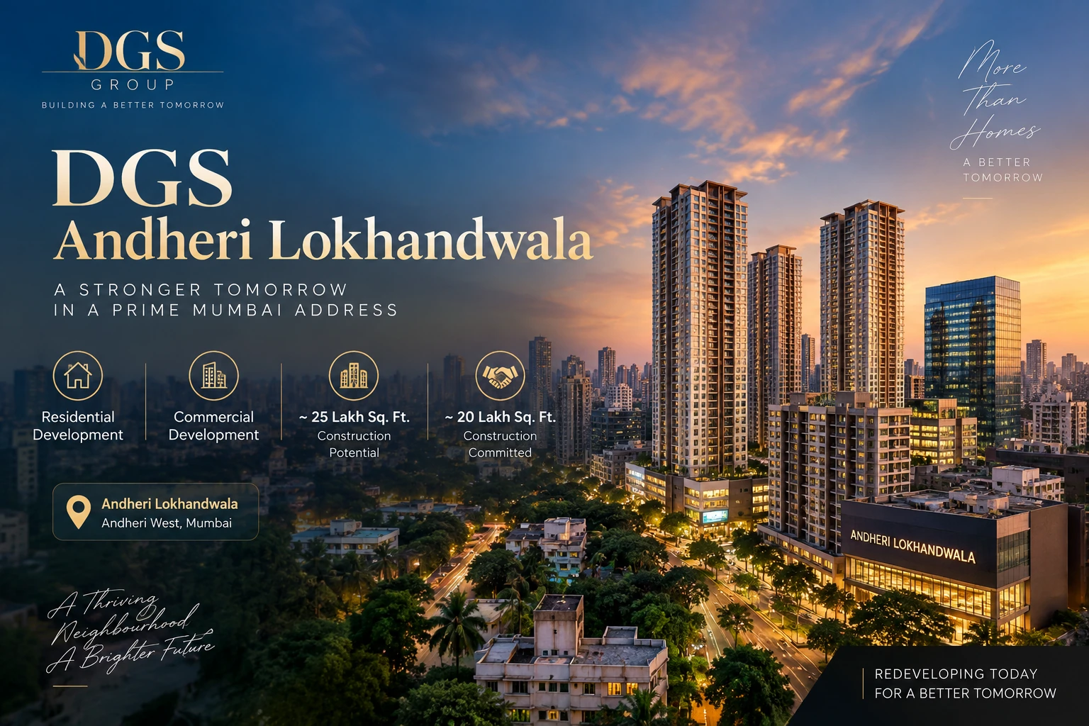 DGS Andheri Lokhandwala redevelopment in Andheri West Mumbai